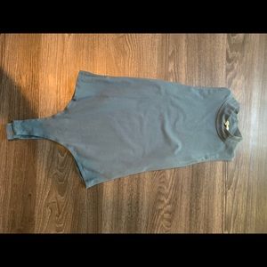 turquoise body suit